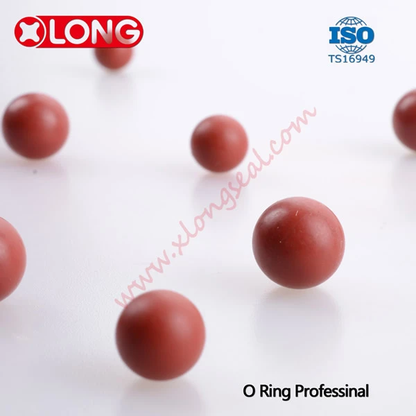 Billes en caoutchouc de valve en silicone personnalisées